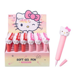 ปากกาสกุชชี่นุ่มนิ่มน่ารัก Hello Kitty