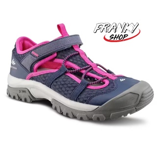 [พร้อมส่ง] รองเท้าสำหรับเด็กผู้หญิง Childrens Hiking Sandals MH150 TW Blue Pink JR Size 10 TO 6