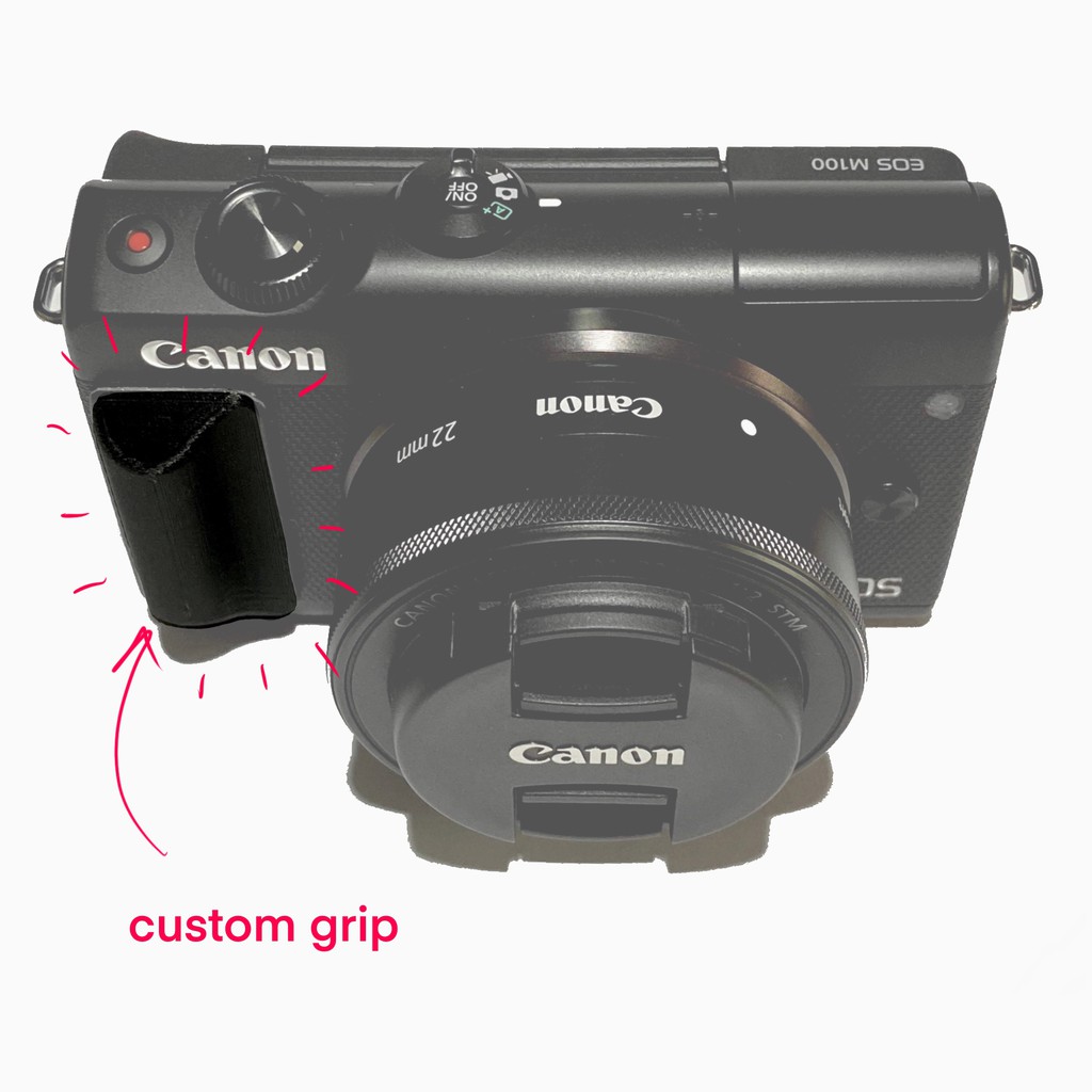 Camera Custom Grip for Canon EOS M200, M100, M10  กริ๊ป กล้อง คัสตอม จับถนัดมือ