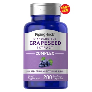 Standardized Grapeseed Extract Complex (PipingRock) 200 Capsules