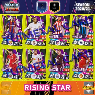 MATCH ATTAX 2020/21 UEFA CHAMPIONS LEAGUE: RISING STAR การ์ดสะสมฟุตบอล Football Trading Card