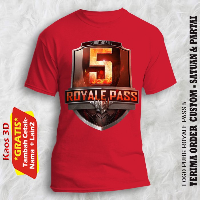 เสื้อยืด PUBG ROYALE PASS 5 / เสื้อยืด PUBG