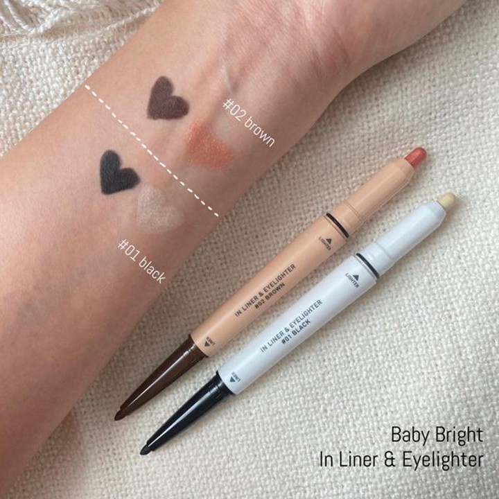 อินไลน์เนอร์แอนด์อายไลท์เตอร์ เบบี้ไบร์ท Baby Bright In Liner & Eyelighter 0.2g+0.5g