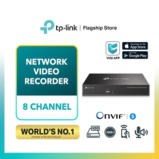 Tp-link กล้องวงจรปิด 8MP 8 ช่อง NVR ( 8CH IP เครื่องบันทึกวิดีโอ CCTV เครือข่าย) Vigi NVR1008H