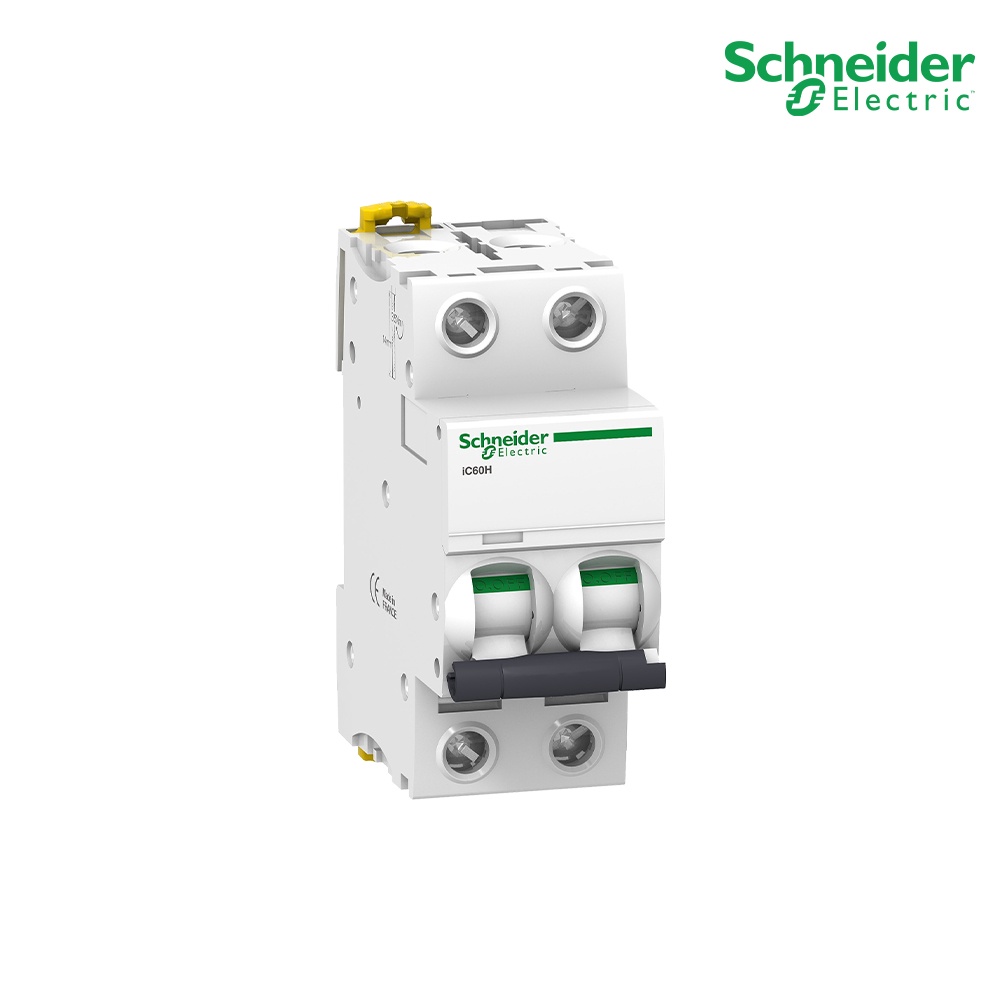 Schneider Electric Miniature circuit-breaker, Acti9 iC60H 15kA, 400VAC, 2P, 25A A9F84225  PlugOn