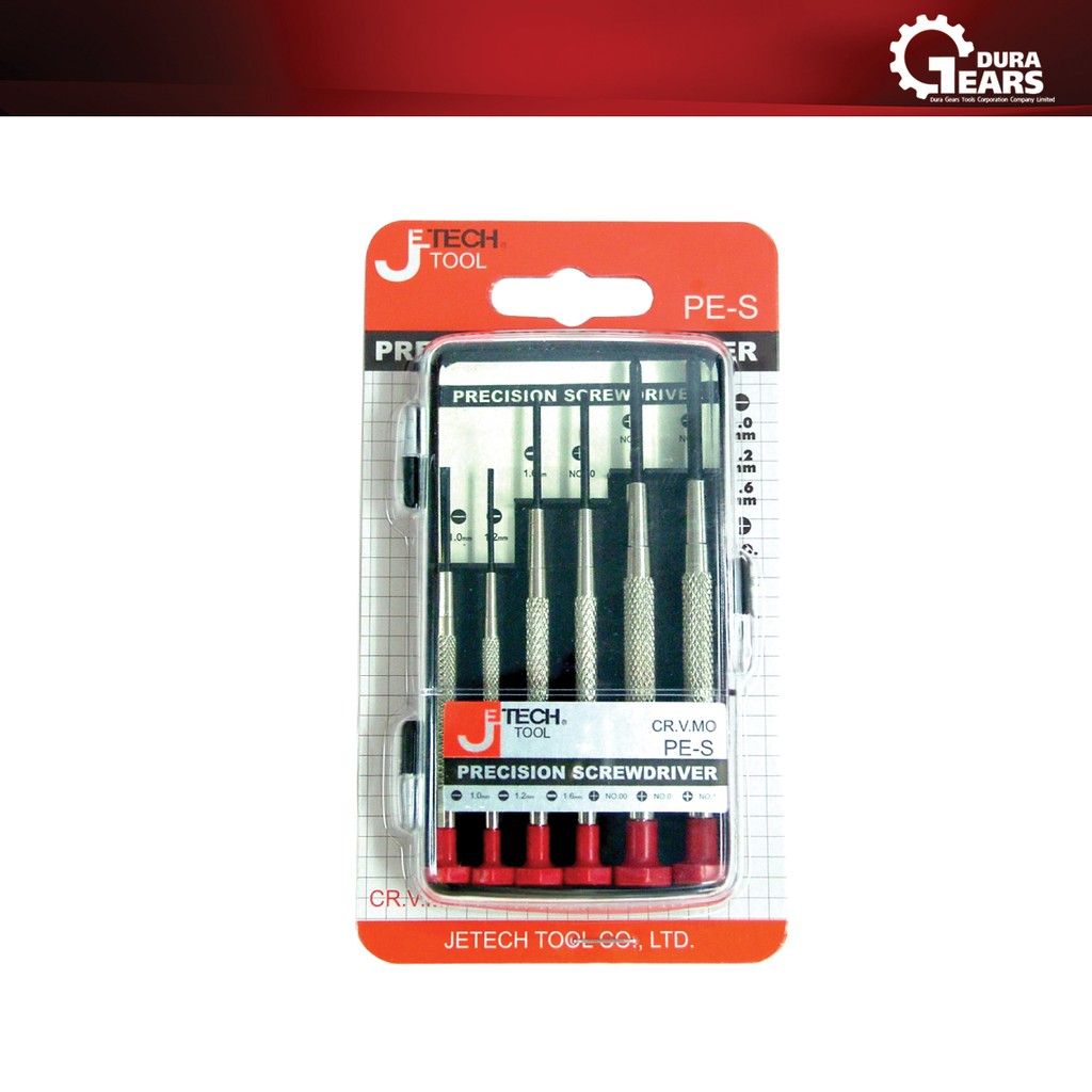 JETECH ชุดไขควงจิิ๋ว ไขควงซ่อมนาฬิกา 6 ตัวชุด รุ่น PE-S/22130