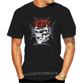 เสื้อยืด พิมพ์ลายกราฟิก SLAYER - GRAPHIC SKULL แฟชั่นฤดูร้อน สําหรับผู้ชาย 766101