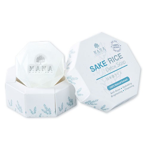สบู่ข้าวสาเก ดีท็อกซ์ MANA Sake Rice Detox Soap 70g ข้าวสาเก จากญี่ปุ่น ...