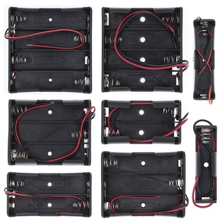 กล่องพลาสติกใส่แบตเตอรี่ AA/18650 ขนาดมาตรฐาน พร้อมสายไฟ 3.7V/1.5V