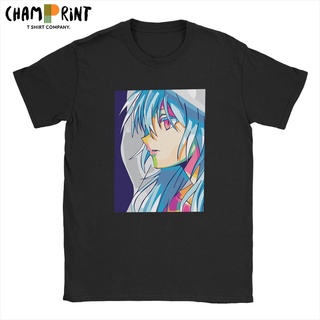 ถูกสุดๆเสื้อยืดแขนสั้น ผ้าฝ้าย 100% พิมพ์ลาย Rimuru Tempest That Time I Got Reincarnated As A Slime Awesome สําหรับผู้ชา