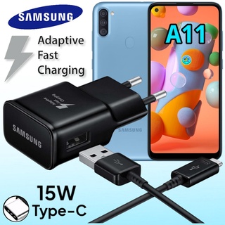 ที่ชาร์จ Samsung A11 Type-C 15W ซัมซุง หัวชาร์จ (EU) สายชาร์จ หัวเสียบไมโคร Fast Charge ชาร์จเร็ว ชาร์จด่วน ของแท้ศูนย์