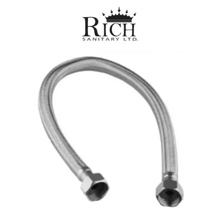 Rich Collection HO-05012-36 สายน้ำดี สเเตนเลสถักขนาด 12 นิ้ว ถึง 36 นิ้ว สเเตนเลส 304 (Braided Hoses) hoses