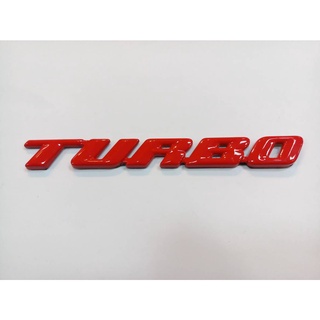 B.S.D โลโก้ TURBO สีแดง 16.5×2cm