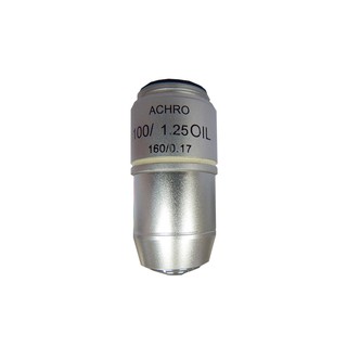 เลนส์วัตถุ Plan Achromatic  100X (Plan  Achromatic  Lens 100X)