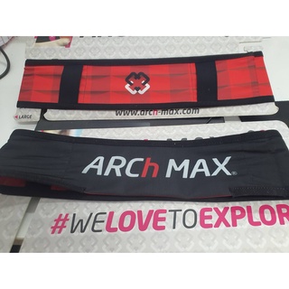 ARChMAX เข็มขัดวิ่งคาดเอวใช้วิ่งเทรล น้ำหนักเบา PRO TRAIL BELT RED SizeL