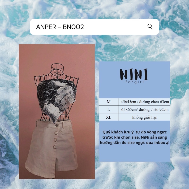 Bandana Bandana Bandana | BN002 | ผ้าโพกหัว | โบว์ผูกหน้าอกลายกําแพงภูเขา