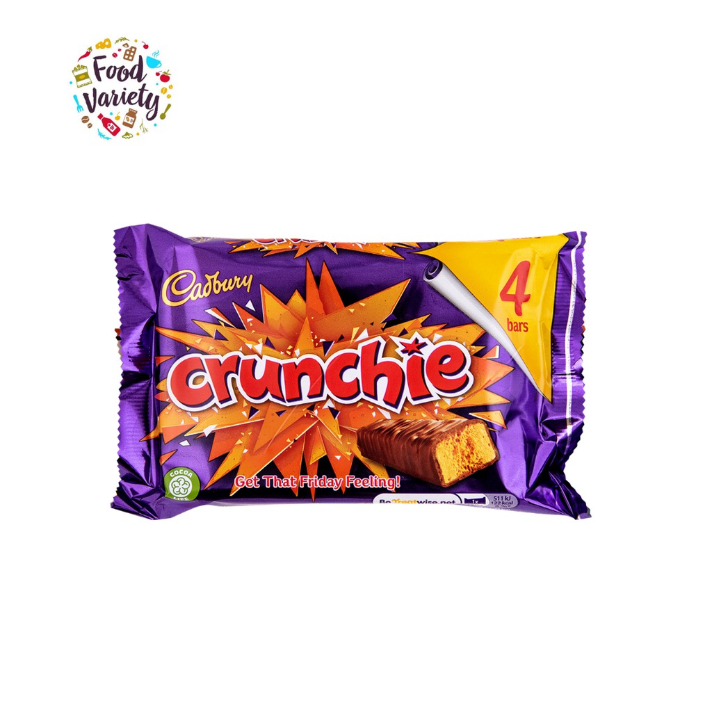 ( Best Before 31 MAY 2026 ) Cadbury Crunchie 4Bars 104.4g