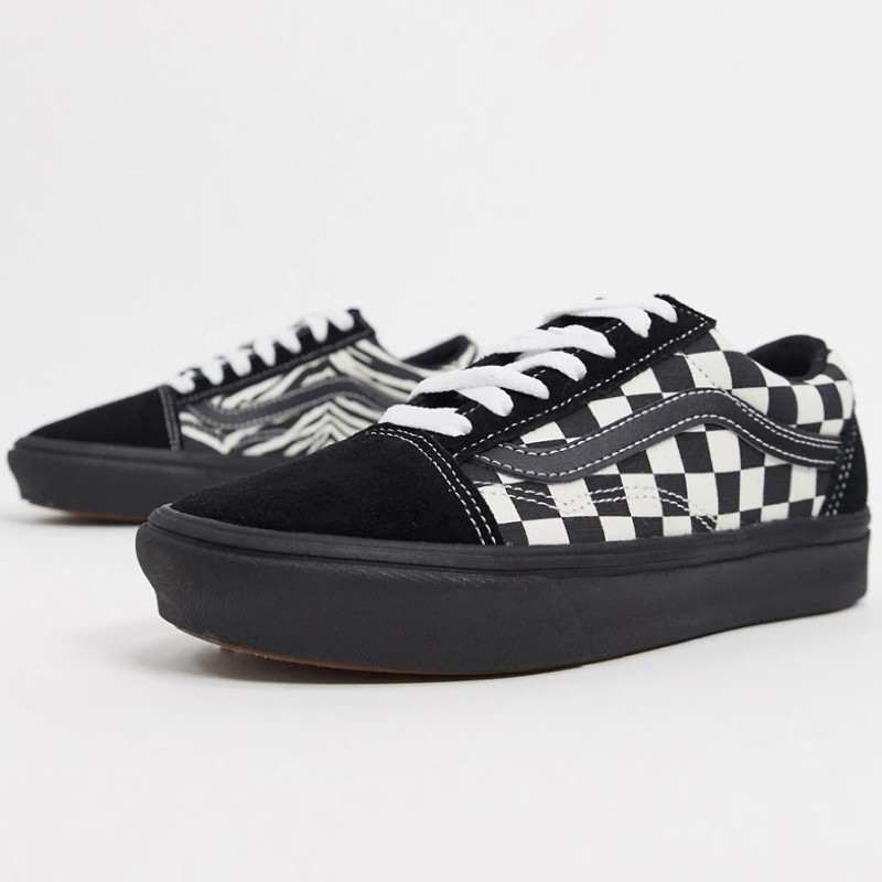 vans old skool platform zebra