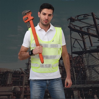 Reflective Vest เสื้อจราจร เสื้อกั๊กทำงาน เพื่อความปลอดภัย เสื้อกั๊กสะท้อนแสง เสื้อเซฟตี้ ฟรีไซส์ แบบเสื้อกั๊กผ้าตาข่าย