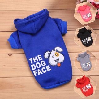 เสื้อผ้าสุนัข เสื้อผ้าแมว ชุดสุนัข เสื้อกันหนาวสุนัข (The Dog Face)-ขายดี