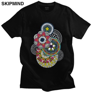 เสื้อยืดแขนสั้น ผ้าฝ้าย 100% พิมพ์ลาย Mandala สไตล์วินเทจ สําหรับผู้ชาย LHZYS-5XL