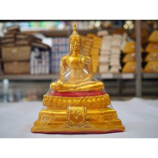 พระปางสะดุ้งมาร เนื้อเรซิ่น หน้าตัก 5 นิ้ว ขนาด 20 x 12 x 25 cm