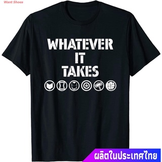 เสื้อยืดผู้ชายและผู้หญิง Marvel Avengers: Endgame Whatever It Takes T-Shirt Short sleeve T-shirts