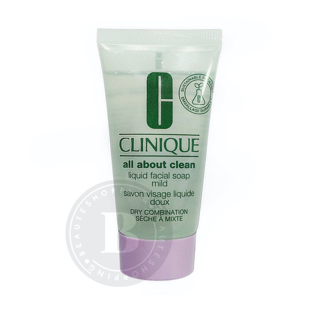 CLINIQUE All About Clean Liquid Facial Soap Mild 30mL. (คลีนิค ออล อะเบ้า  คลีน 30มล.) | Shopee Thailand