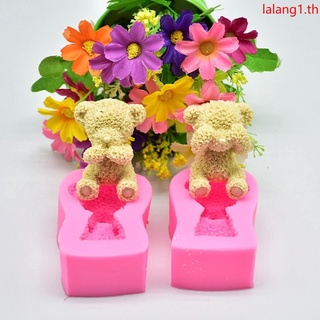 แม่พิมพ์ซิลิโคนรูปใบหน้าตุ๊กตาหมีสีชมพูสําหรับทําขนม
