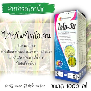 ไอโซวัน 1 ลิตร ไอโซโพรไทโอเลน กำจัดและป้องกันโรคพืช ใบไหม้ ขอบใบแห้ง ใบจุด ใบด่าง กาบใบแห้ง ปลายใบส้ม