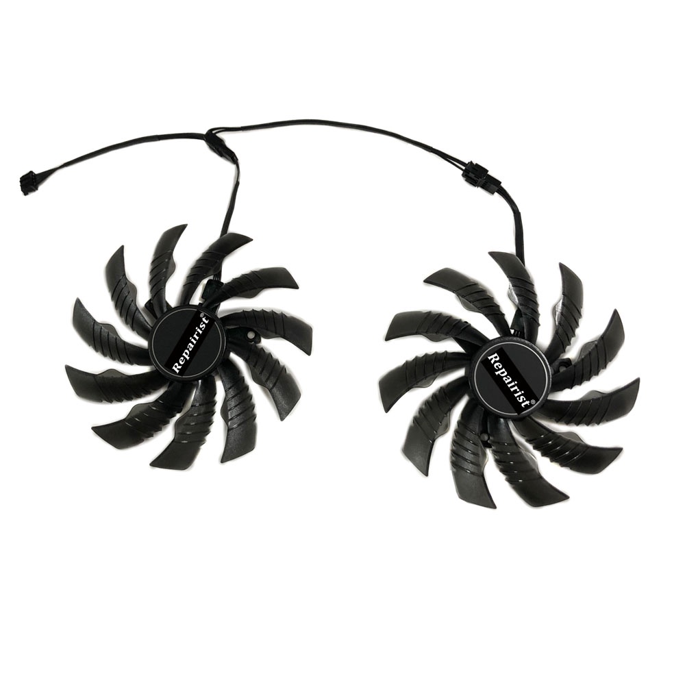 2 ชิ้น/เซ็ต 100 มม.(95 มม.) GPU Cooler พัดลม PLD10010S12H สําหรับ GIGABYTE GTX1660Ti RTX2070 RTX 306