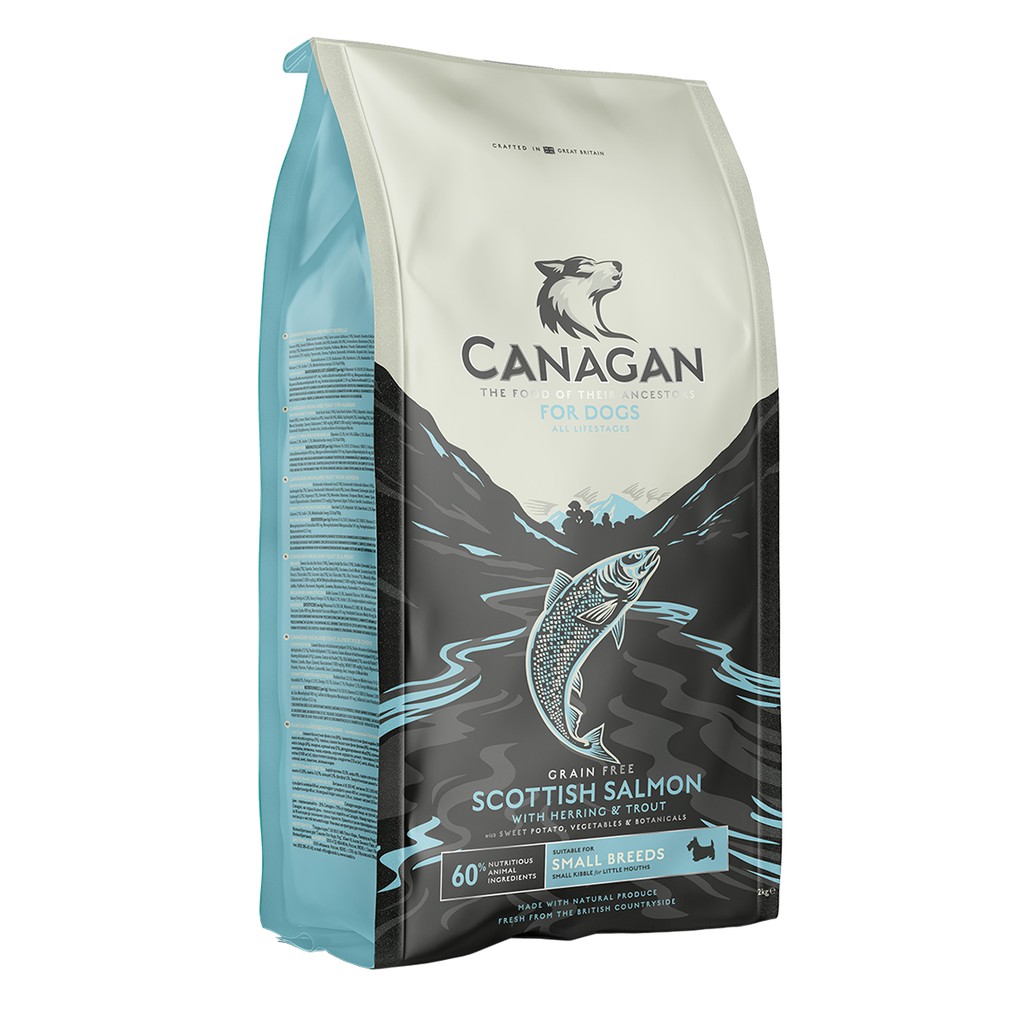 Canagan คานาแกน อาหารสุนัข พันธุ์เล็ก สูตร ปลา สคอททิชแซลมอน ขนาด 2 กิโลกรัม