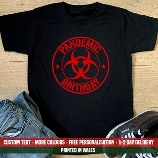 เสื้อยืด พิมพ์ลาย Pandemic Birthday Zombie Evil Party Brother 2022