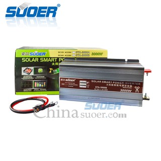 Suoer Solar Smart 24 Volt 220 Volt DC To AC Power Inverter 3000w With USB Interface(รับประกัน1เดือน)