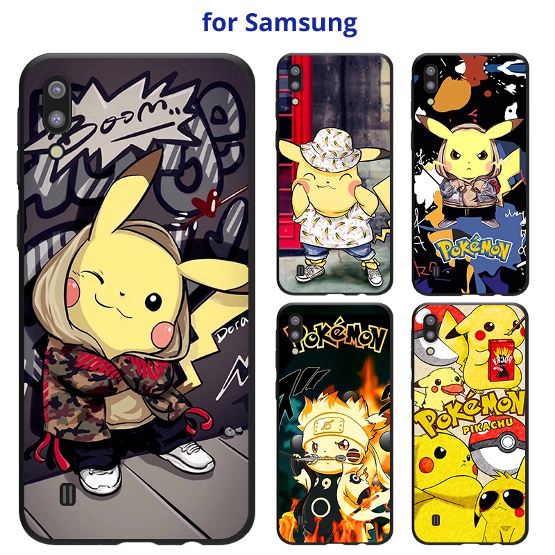 เคส SAMSUNG A04 A04S A13 A23 A33 A53 A73 A03 A52s A52 A72 A12 M12 5G A01 A2 Core โทรศัพท์ ลายการ์ตูนปิกาจู สำหรับ