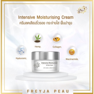 Freyja Face Cream Anti-aging ครีมทาหน้าคอลลาเจน ผสานน้ำมันจากเมล็ดกัญชง Niacinamide Hyaluronic