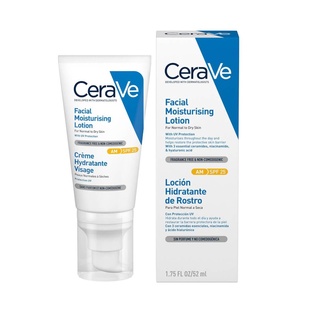 เซราวี AM CERAVE Facial Moisturizing Lotion SPF 25 บำรุงผิวหน้า ป้องกันแสงแดด สำหรับผิวธรรมดา-ผิวแห้ง 52ml.