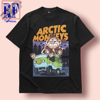 เสื้อยืดโอเวอร์ไซส์เสื้อยืด พิมพ์ลาย Artic MONKEY SCOOBY DOO | เสื้อยืด วงร็อคโลหะ สีขาว โอเวอร์ไซซ์ | เสื้อกีฬา ลาย Dev