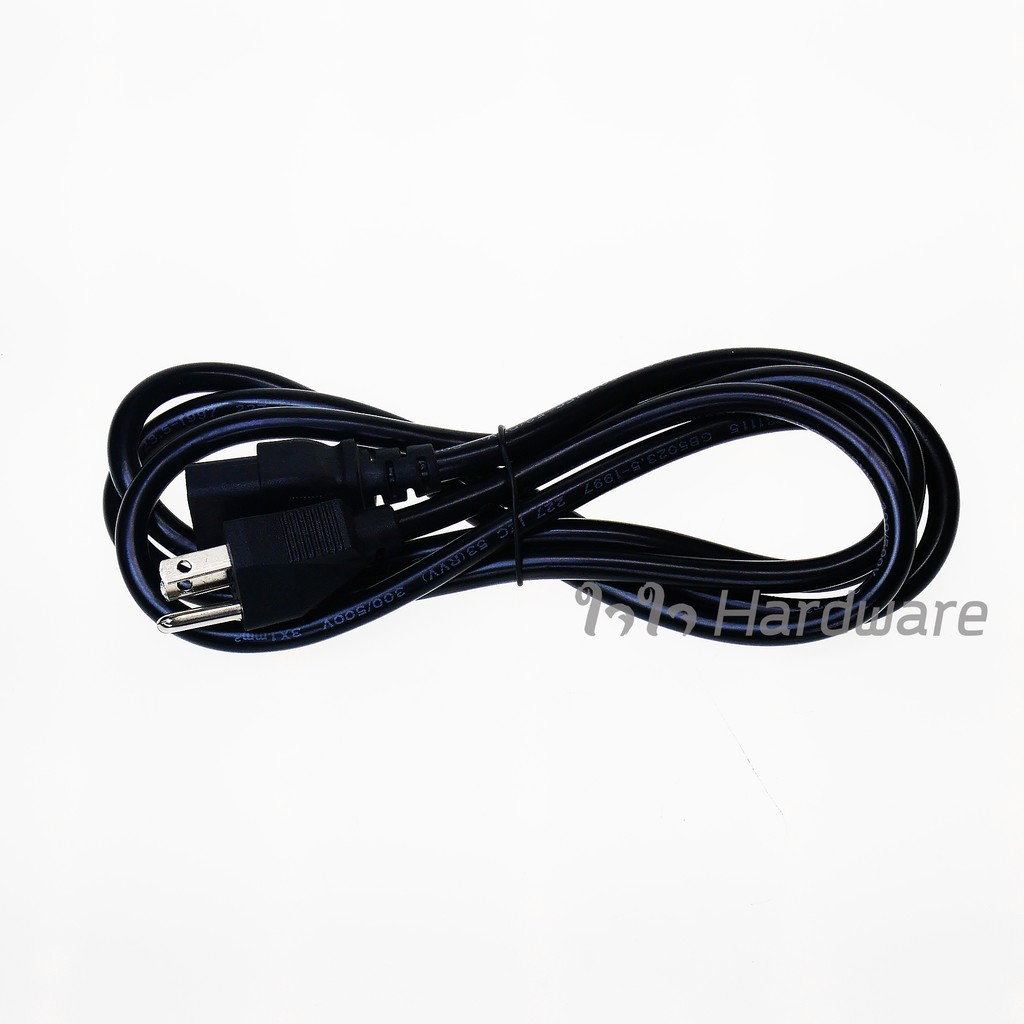 สายไฟ AC Power 3 ขา 3 รู ยาว 1.8 เมตร ขนาด 3*1 mm สายเพาเวอร์ Power Supply PC สายคอมพิวเตอร์ C62-02
