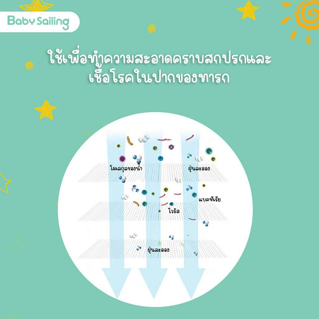 ผ้าก็อซขจัดคราบน้ำนม ช่องปากเด็กทารก ผ้าก็อซแปรงลิ้น - รูปที่ 6