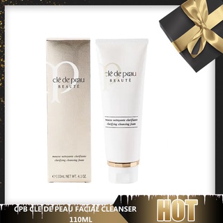 🎁ของขวัญ CPB Cle De Peau Facial Cleanser Beaute Softening Cleansing Foam เคลย์ เดอ โป 110ML กล่องซีล