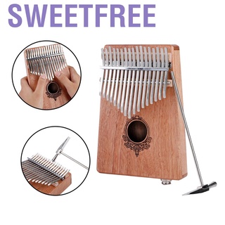 แผ่นเปียโนแบบพกพา 17-Key Kalimba