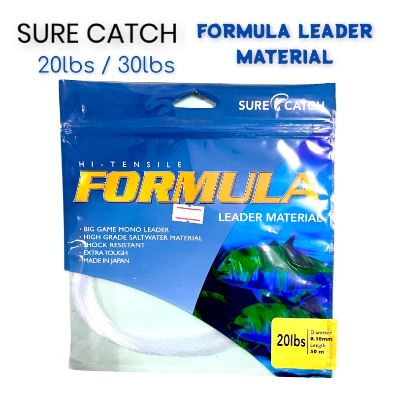 สายหน้า SURE CATCH Formula Leader Material 20lbs / 30lbs VP-0300