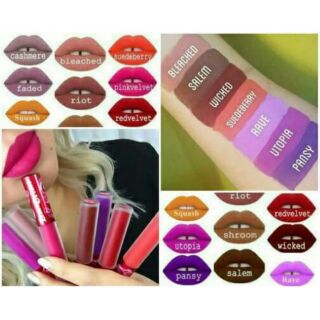 เฉดสีเก่าขายดีตลอดกาล

ลิปสติก Lime Crime matte