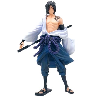 โมเดลฟิกเกอร์ PVC รูปการ์ตูนนารูโตะ Sasuke Uchiha ขนาด 22.5 ซม. ของเล่นสําหรับเด็ก