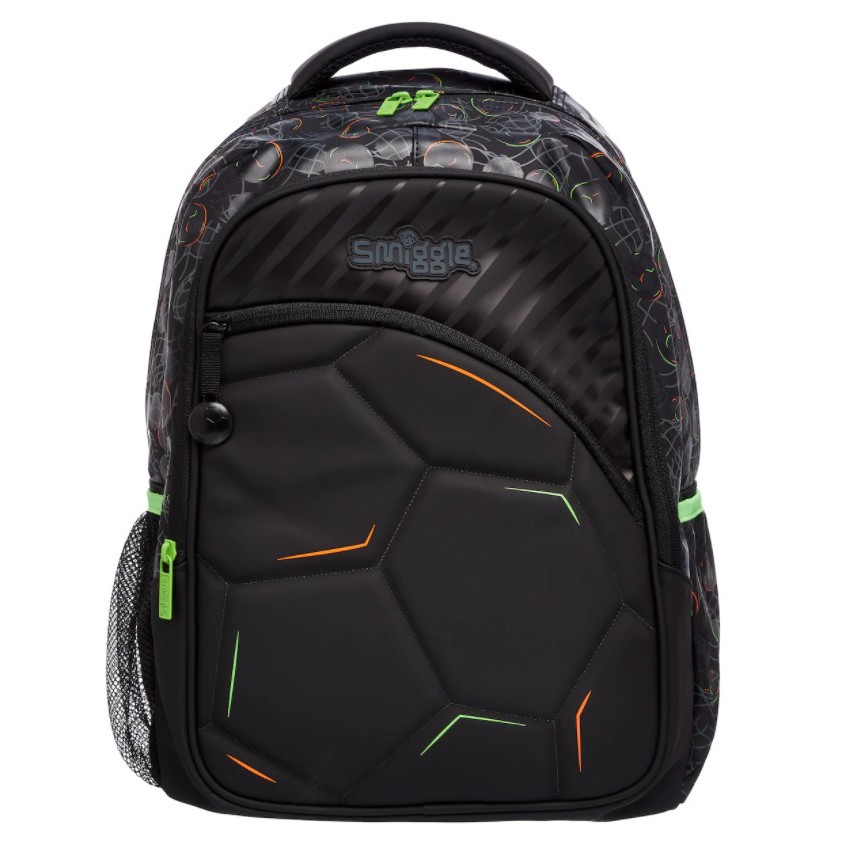 ✈✈Smiggle Kick Backpack กระเป๋าขนาด 16 นิ้วสีดำ ลายบอล เรียบหรู ✈✈  สีม่วงเมทริค ของแท้ NZD
