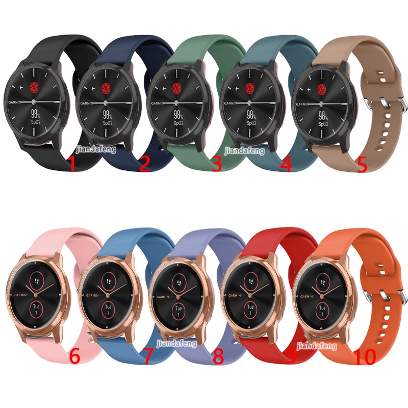 สาย Garmin Vivomove Style Garmin Vivomove Luxe สายนาฬิกาข้อมือซิลิโคน สไตล์สปอร์ต สําหรับ สาย Garmin Vivomove Luxe