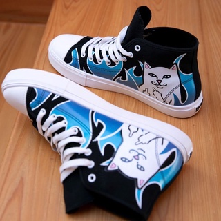 SLUM LTD - RIPNDIP Lord Nermal Hades High Top Shoes Blue/Black