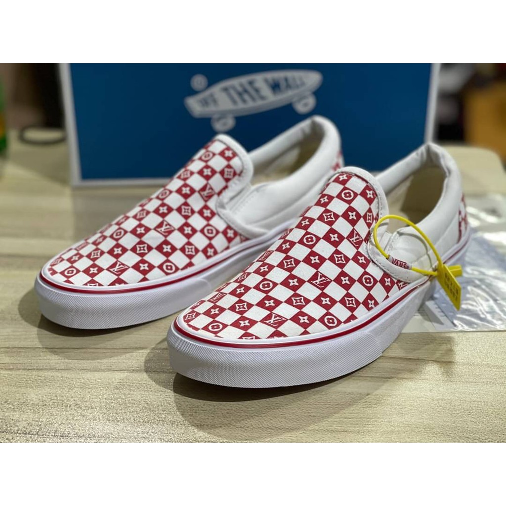 Checkered Vans Red Louis Vuitton Vans Supreme Louis Custom Lv Vans