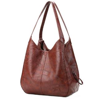 Retro soft leather Korean wild handbag literary simple multi-layer handbag วินเทจหนังนิ่มกระเป๋าเกาหลี